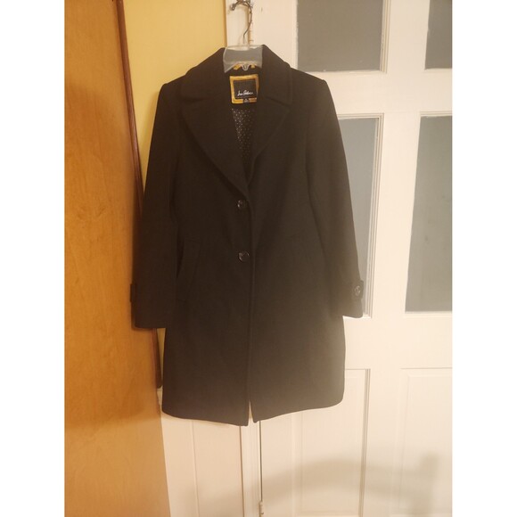 Sam Edelman Women's Black Wool Peacoat Size 8 - Picture 1 of 11
